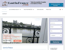 Tablet Screenshot of lostinfrance.com